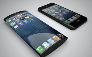 Egy jövőbeli iPhone domború kijelzővel, Nickolay Lamm elképzelése szerint