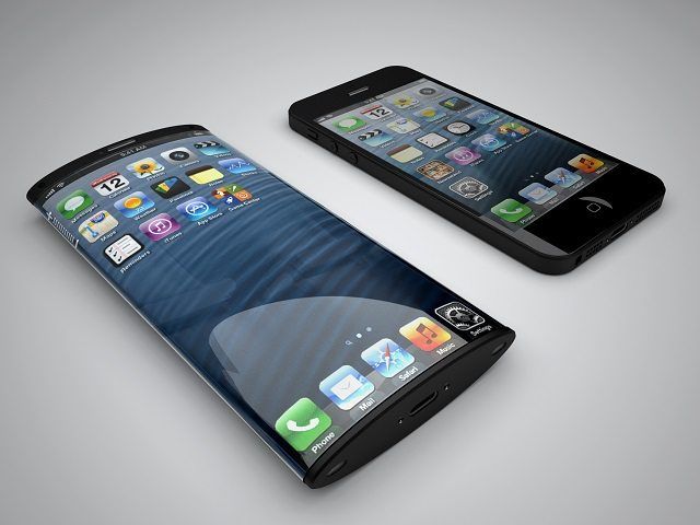 Egy jövőbeli iPhone domború kijelzővel, Nickolay Lamm elképzelése szerint